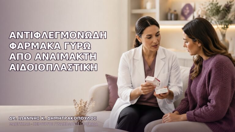 Αντιφλεγμονώδη Φάρμακα γύρω από Αναίμακτη Αιδοιοπλαστική