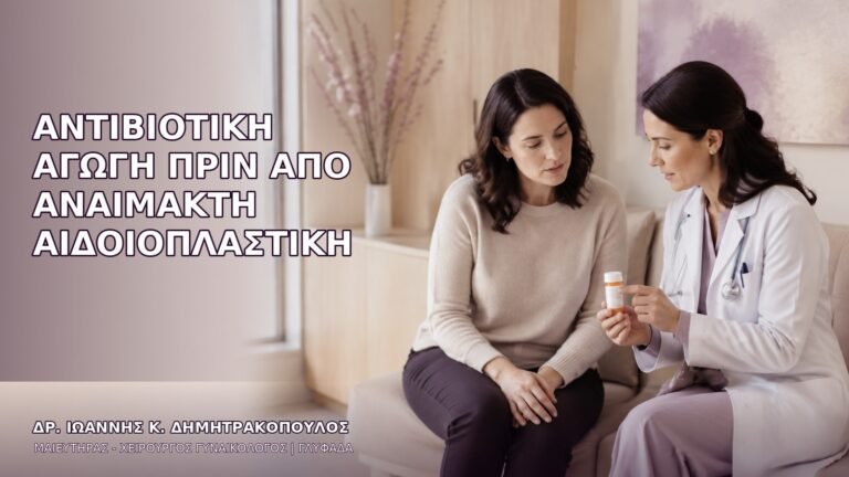 Αντιβιοτική Αγωγή πριν από Αναίμακτη Αιδοιοπλαστική