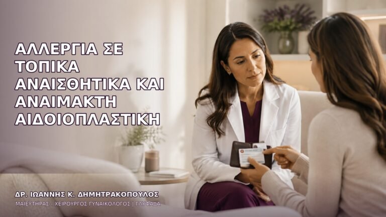 Αλλεργία σε Τοπικά Αναισθητικά και Αναίμακτη Αιδοιοπλαστική