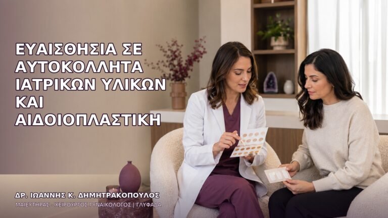 Ευαισθησία σε Αυτοκόλλητα Ιατρικών Υλικών και Αιδοιοπλαστική