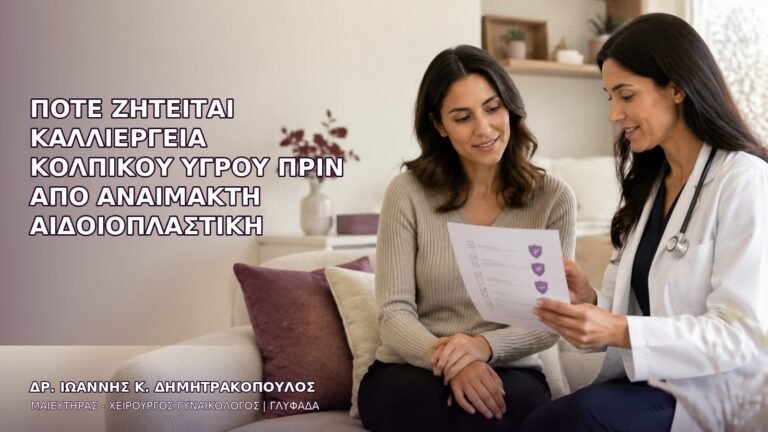 Πότε Ζητείται Καλλιέργεια Κολπικού Υγρού πριν από Αναίμακτη Αιδοιοπλαστική