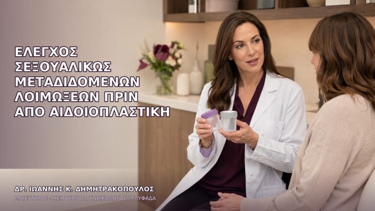 Έλεγχος Σεξουαλικώς Μεταδιδόμενων Λοιμώξεων πριν από Αιδοιοπλαστική