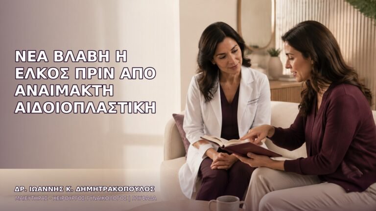 Νέα Βλάβη ή Έλκος πριν από Αναίμακτη Αιδοιοπλαστική