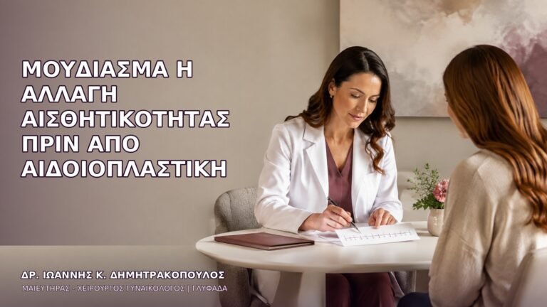 Μούδιασμα ή Αλλαγή Αισθητικότητας πριν από Αιδοιοπλαστική
