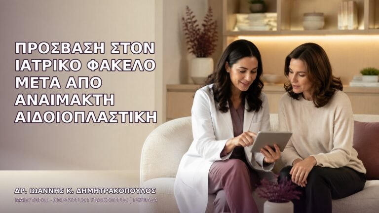 Πρόσβαση στον Ιατρικό Φάκελο μετά από Αναίμακτη Αιδοιοπλαστική