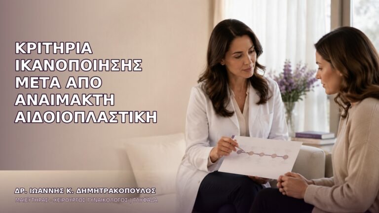 Κριτήρια Ικανοποίησης μετά από Αναίμακτη Αιδοιοπλαστική