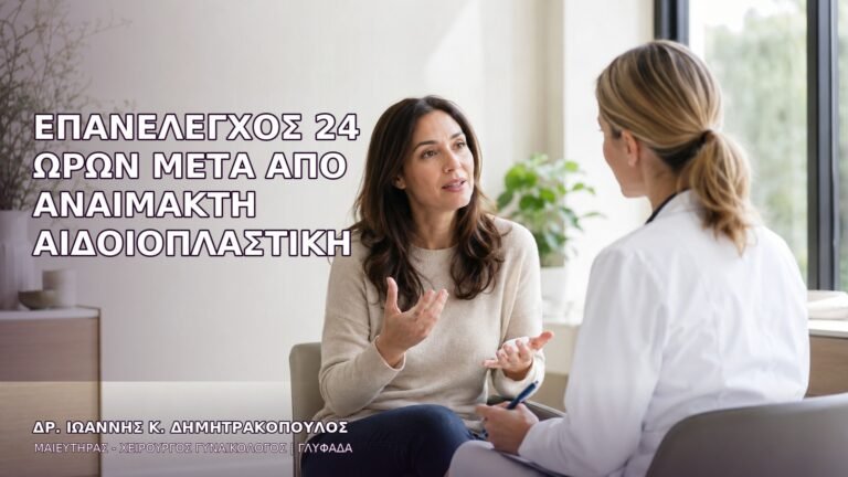 Επανέλεγχος 24 Ωρών μετά από Αναίμακτη Αιδοιοπλαστική