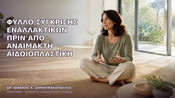 anaimakti-aidoioplastiki-1660 Φύλλο Σύγκρισης Εναλλακτικών πριν από Αναίμακτη Αιδοιοπλαστική