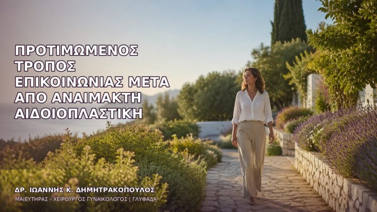 Προτιμώμενος Τρόπος Επικοινωνίας μετά από Αναίμακτη Αιδοιοπλαστική