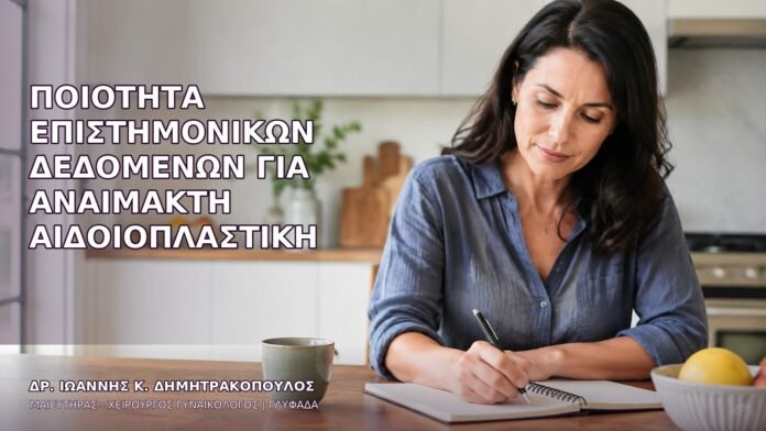 anaimakti-aidoioplastiki-1682 Ποιότητα Επιστημονικών Δεδομένων για Αναίμακτη Αιδοιοπλαστική