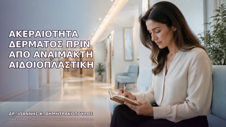 Ακεραιότητα Δέρματος πριν από Αναίμακτη Αιδοιοπλαστική