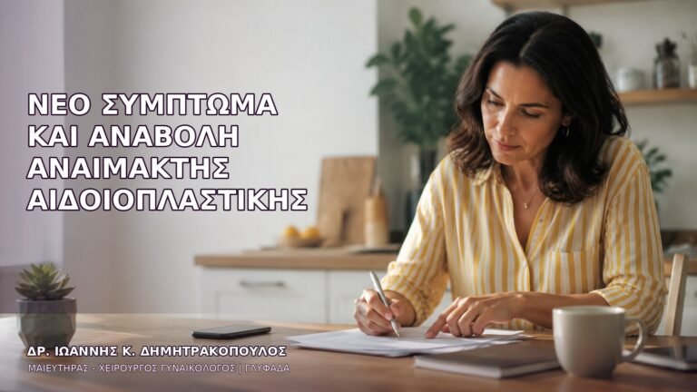 Νέο Σύμπτωμα και Αναβολή Αναίμακτης Αιδοιοπλαστικής
