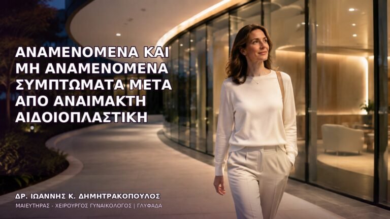 Αναμενόμενα και Μη Αναμενόμενα Συμπτώματα μετά από Αναίμακτη Αιδοιοπλαστική