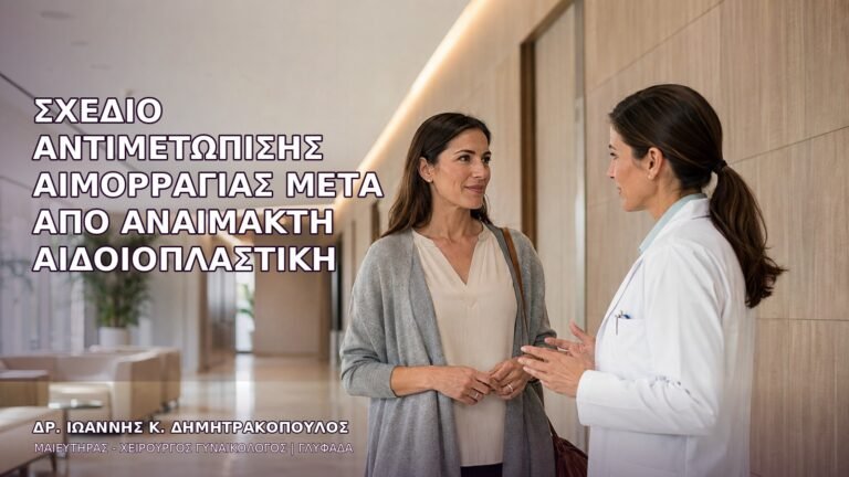 Σχέδιο Αντιμετώπισης Αιμορραγίας μετά από Αναίμακτη Αιδοιοπλαστική