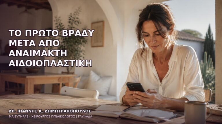 Το Πρώτο Βράδυ μετά από Αναίμακτη Αιδοιοπλαστική