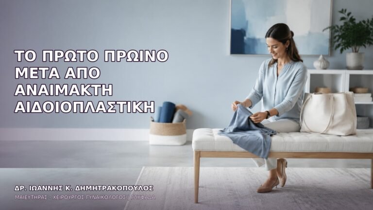 Το Πρώτο Πρωινό μετά από Αναίμακτη Αιδοιοπλαστική