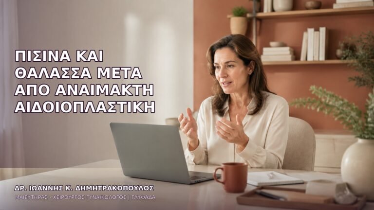 Πισίνα και Θάλασσα μετά από Αναίμακτη Αιδοιοπλαστική