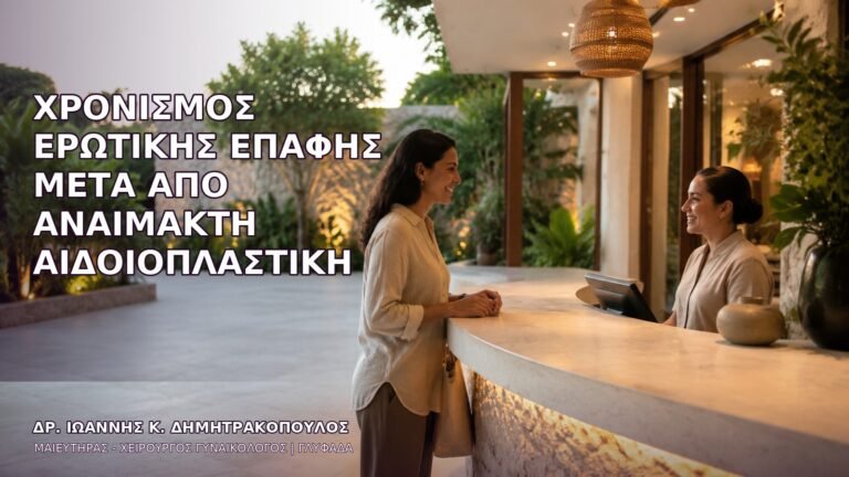 Χρονισμός Ερωτικής Επαφής μετά από Αναίμακτη Αιδοιοπλαστική