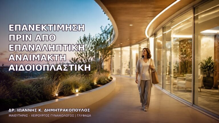Επανεκτίμηση πριν από Επαναληπτική Αναίμακτη Αιδοιοπλαστική