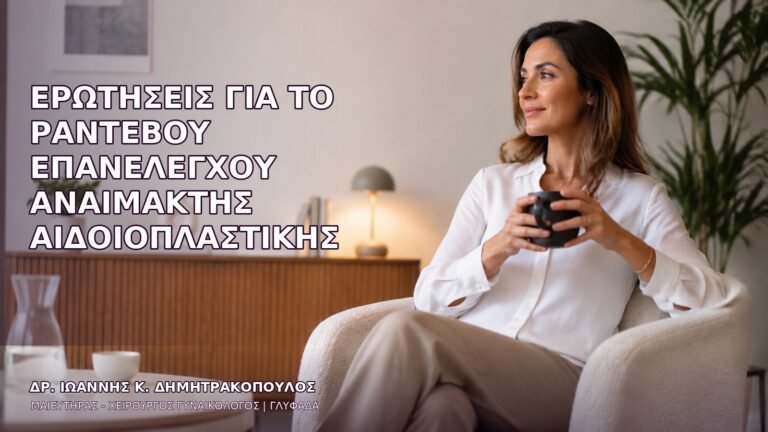 Ερωτήσεις για το Ραντεβού Επανελέγχου Αναίμακτης Αιδοιοπλαστικής