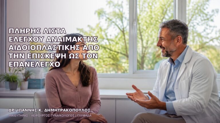 Πλήρης Λίστα Ελέγχου Αναίμακτης Αιδοιοπλαστικής από την Επίσκεψη ως τον Επανέλεγχο