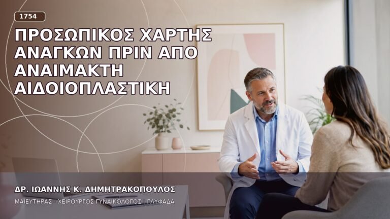 Προσωπικός Χάρτης Αναγκών πριν από Αναίμακτη Αιδοιοπλαστική