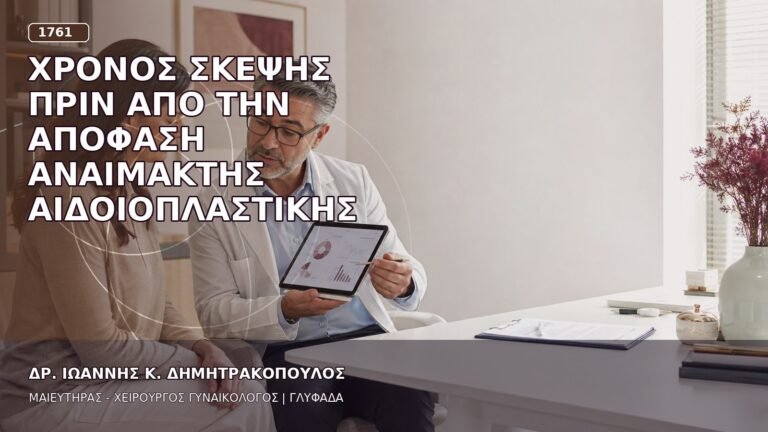Χρόνος Σκέψης πριν από την Απόφαση Αναίμακτης Αιδοιοπλαστικής