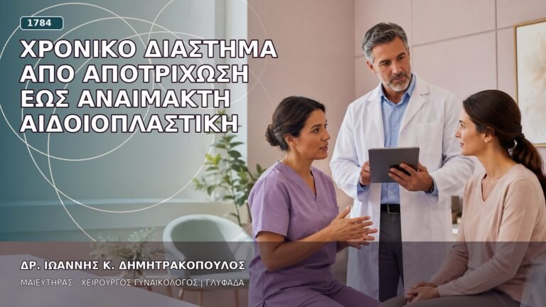 Χρονικό Διάστημα από Αποτρίχωση έως Αναίμακτη Αιδοιοπλαστική