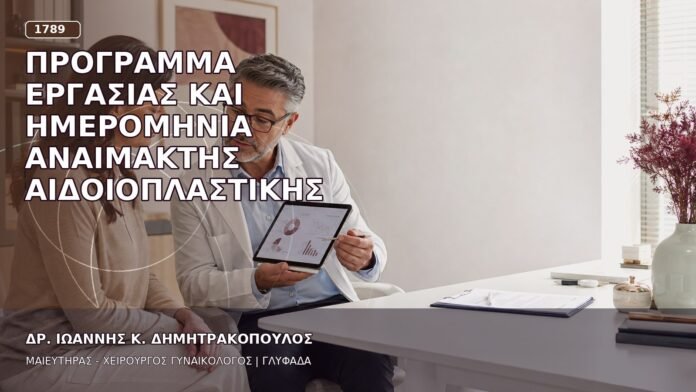 Πρόγραμμα Εργασίας και Ημερομηνία Αναίμακτης Αιδοιοπλαστικής