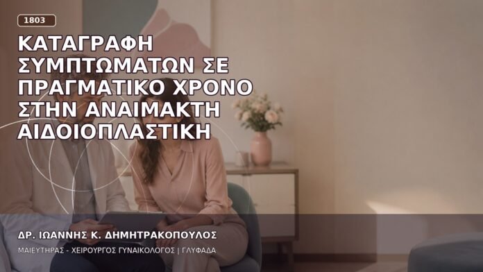Καταγραφή Συμπτωμάτων σε Πραγματικό Χρόνο στην Αναίμακτη Αιδοιοπλαστική
