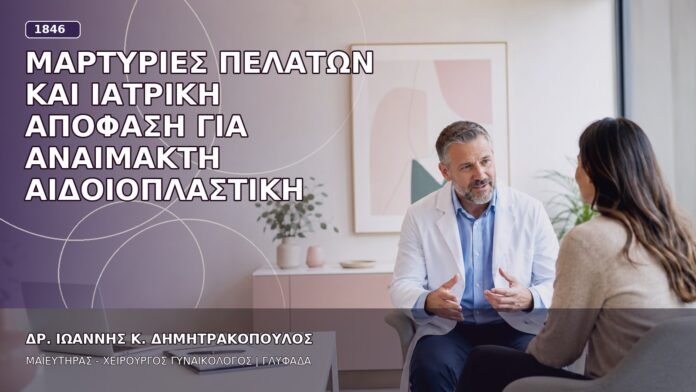 Μαρτυρίες Πελατών και Ιατρική Απόφαση για Αναίμακτη Αιδοιοπλαστική Μαρτυρίες Πελατών και Ιατρική Απόφαση για Αναίμακτη Αιδοιοπλαστική