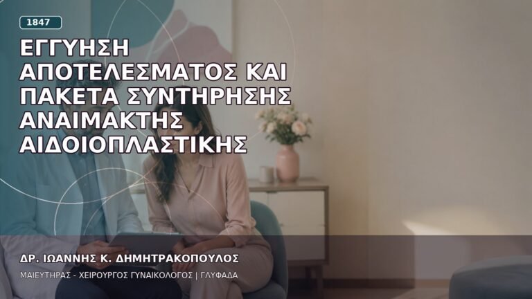 Εγγύηση Αποτελέσματος και Πακέτα Συντήρησης Αναίμακτης Αιδοιοπλαστικής