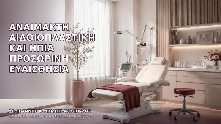Αναίμακτη Αιδοιοπλαστική και Ήπια Προσωρινή Ευαισθησία