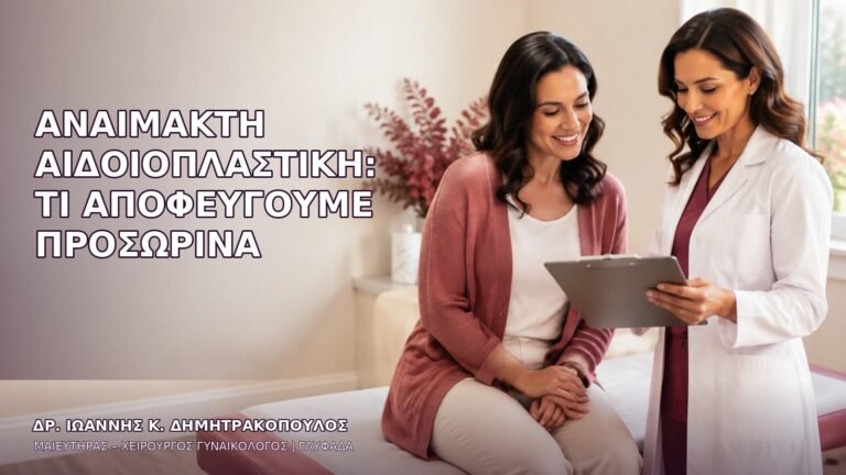 Αναίμακτη Αιδοιοπλαστική: Τι Αποφεύγουμε Προσωρινά