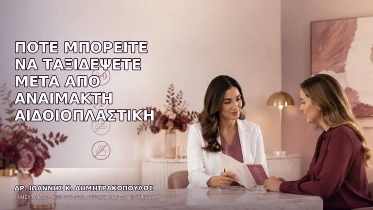 Πότε Μπορείτε να Ταξιδέψετε μετά από Αναίμακτη Αιδοιοπλαστική