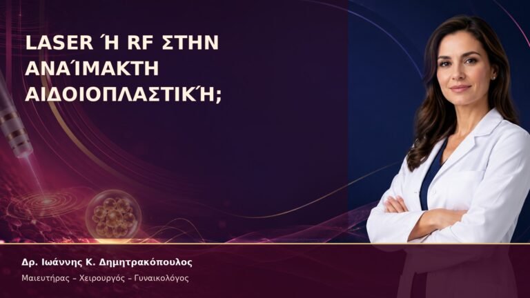 Laser ή RF στην Αναίμακτη Αιδοιοπλαστική; – Δρ. Ιωάννης Κ. Δημητρακόπουλος