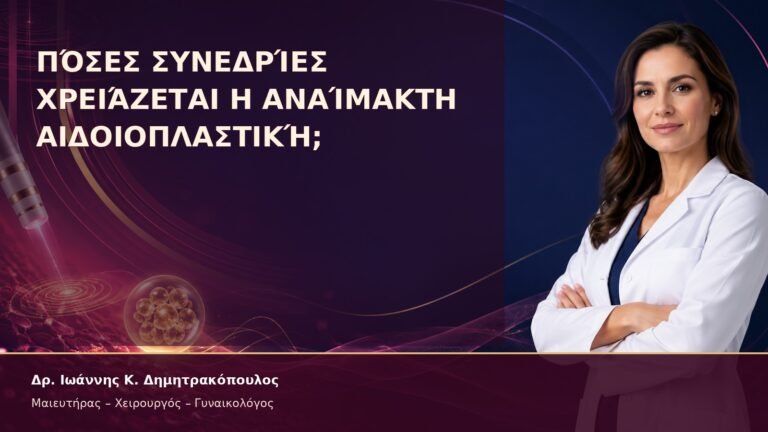 Πόσες Συνεδρίες Χρειάζεται η Αναίμακτη Αιδοιοπλαστική; – Δρ. Ιωάννης Κ. Δημητρακόπουλος