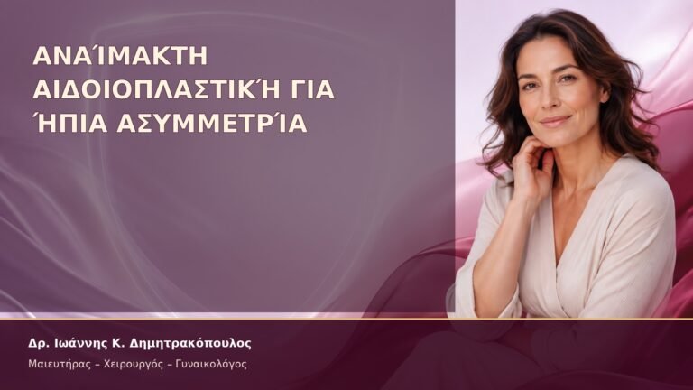 Αναίμακτη Αιδοιοπλαστική για Ήπια Ασυμμετρία – Δρ. Ιωάννης Κ. Δημητρακόπουλος