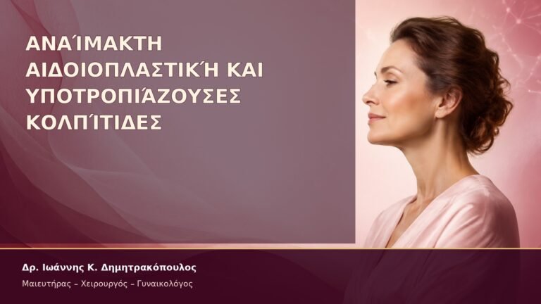 Αναίμακτη Αιδοιοπλαστική και Υποτροπιάζουσες Κολπίτιδες – Δρ. Ιωάννης Κ. Δημητρακόπουλος