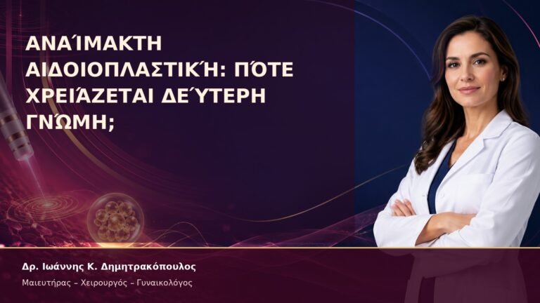 Αναίμακτη Αιδοιοπλαστική: Πότε Χρειάζεται Δεύτερη Γνώμη; – Δρ. Ιωάννης Κ. Δημητρακόπουλος