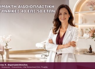 αναίμακτη αιδοιοπλαστική για γυναίκες 40 έως 50 ετών