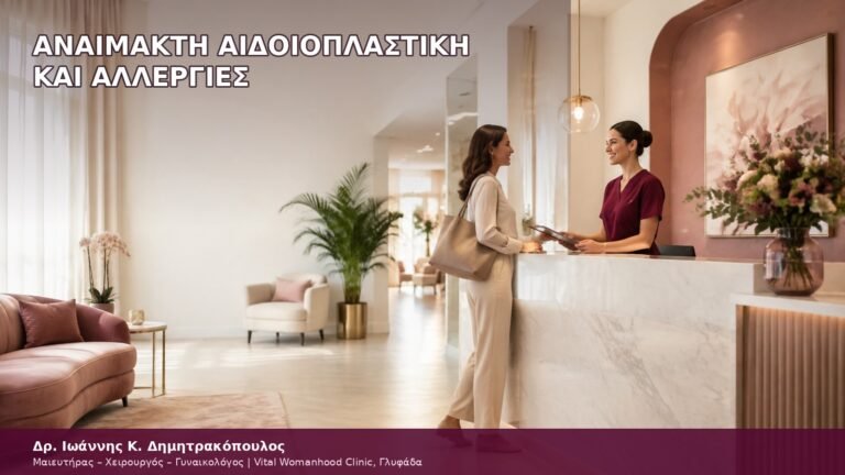 αναίμακτη αιδοιοπλαστική και αλλεργίες
