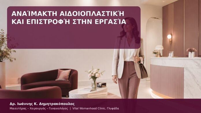 Αναίμακτη Αιδοιοπλαστική και Επιστροφή στην Εργασία επιστροφή στην εργασία μετά αιδοιοπλαστική
