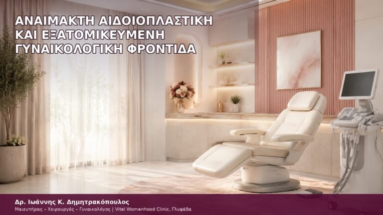 αναίμακτη αιδοιοπλαστική και εξατομικευμένη γυναικολογική φροντίδα