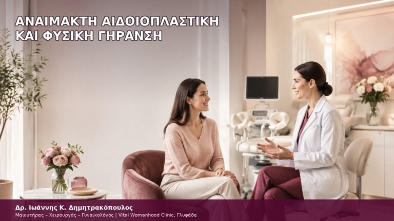 αναίμακτη αιδοιοπλαστική και φυσική γήρανση