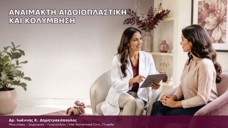 αναίμακτη αιδοιοπλαστική και κολύμβηση