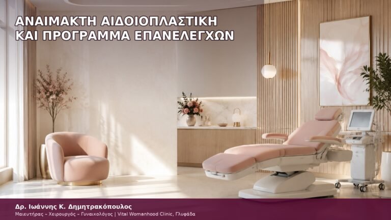 αναίμακτη αιδοιοπλαστική και πρόγραμμα επανελέγχων