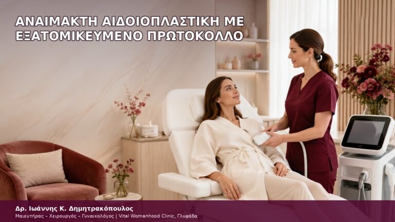 αναίμακτη αιδοιοπλαστική με εξατομικευμένο πρωτόκολλο