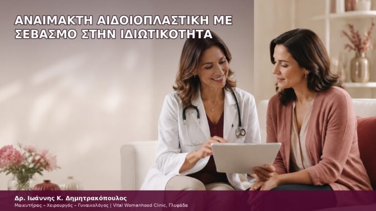 αναίμακτη αιδοιοπλαστική με σεβασμό στην ιδιωτικότητα