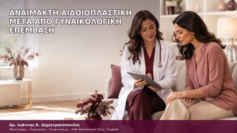 αναίμακτη αιδοιοπλαστική μετά από γυναικολογική επέμβαση